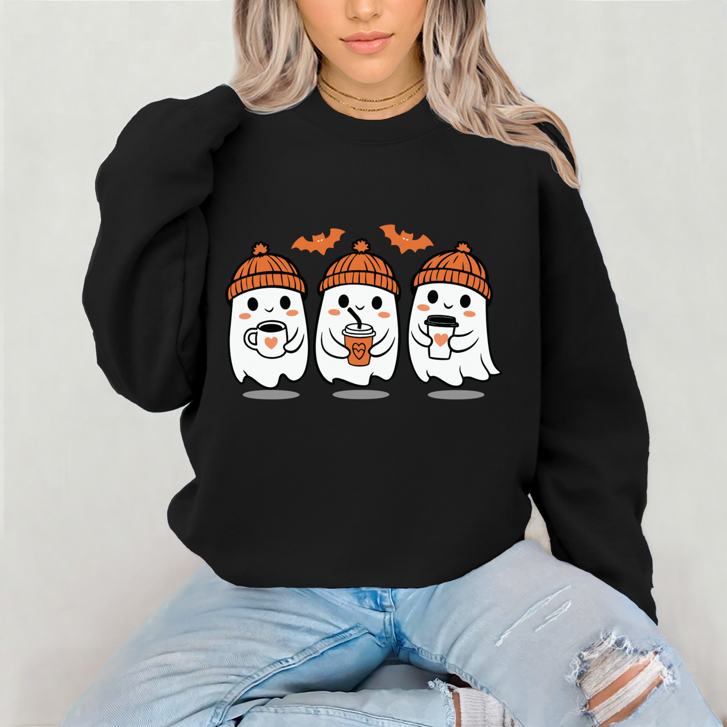 Halloween Ghost Crewneck